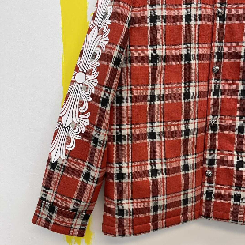 Ch*0me heart long sleeves shirts red