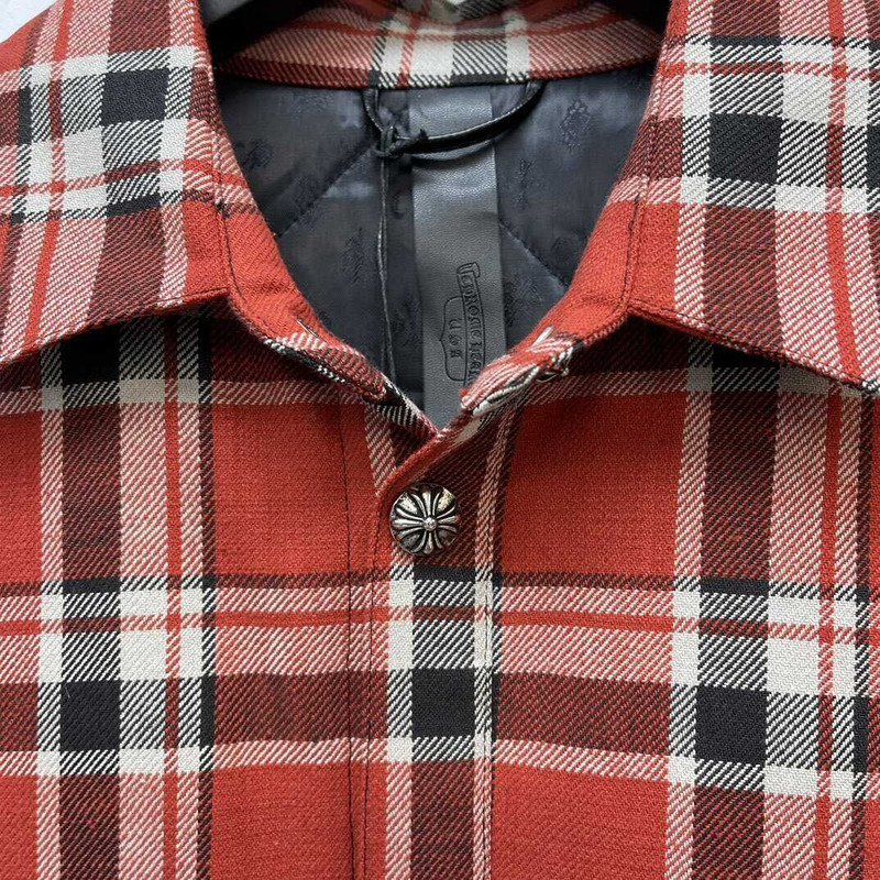 Ch*0me heart long sleeves shirts red