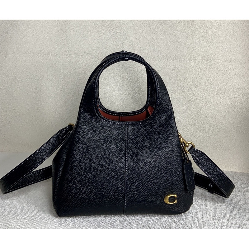 Coach Lana Polished Pebble Leather Shoulder Bag