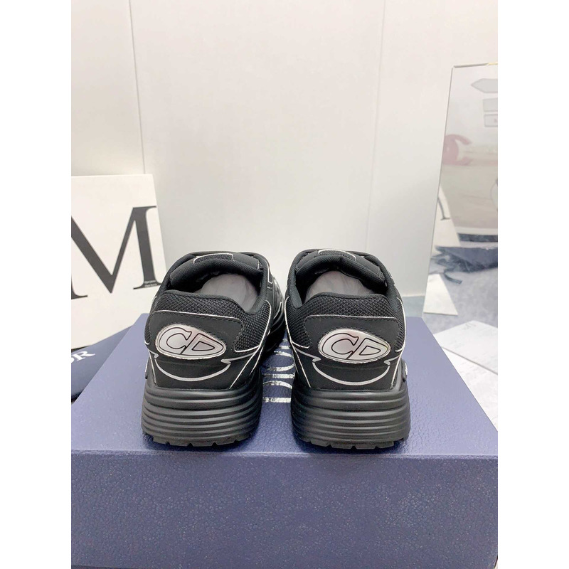 D*or b30 sneakers  black mesh fabric and technical fabric