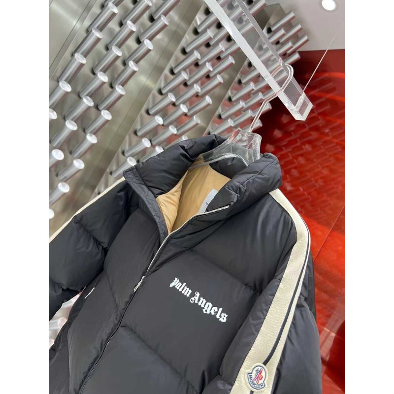Moncler & Palm Angels Rodman Quilted Tech-Jersey Down Jacket Black