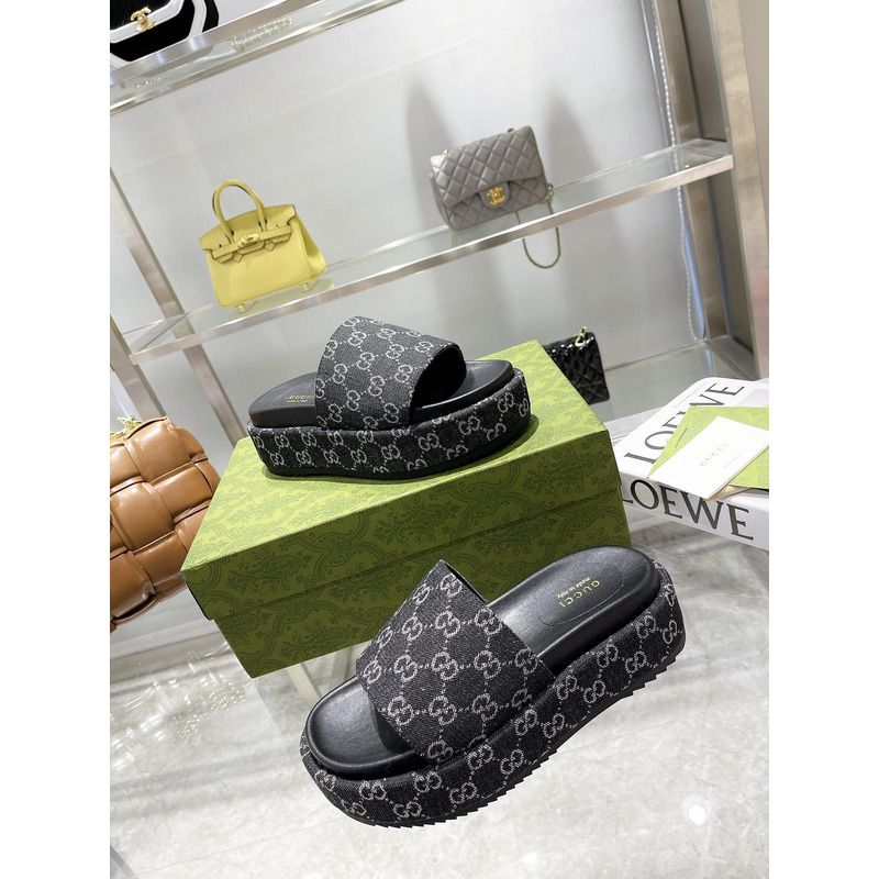 g*u*i angelina gg S*p*e platform slide black