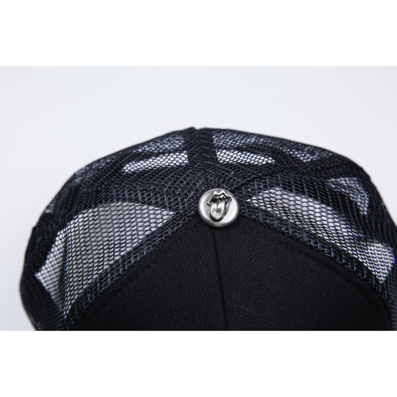 Ch*0me heart red leather lips and tongue black mesh cap