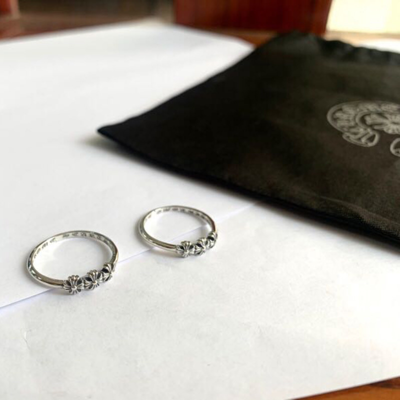 Ch*0me heart cross ring