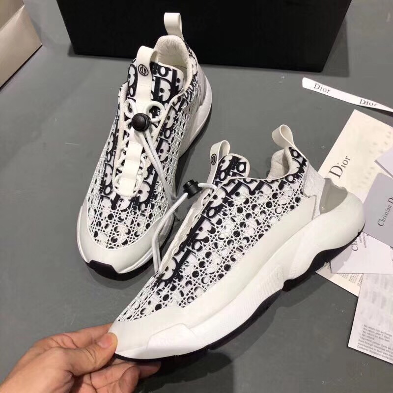 D*or white D*or oblique "b24" sneaker with