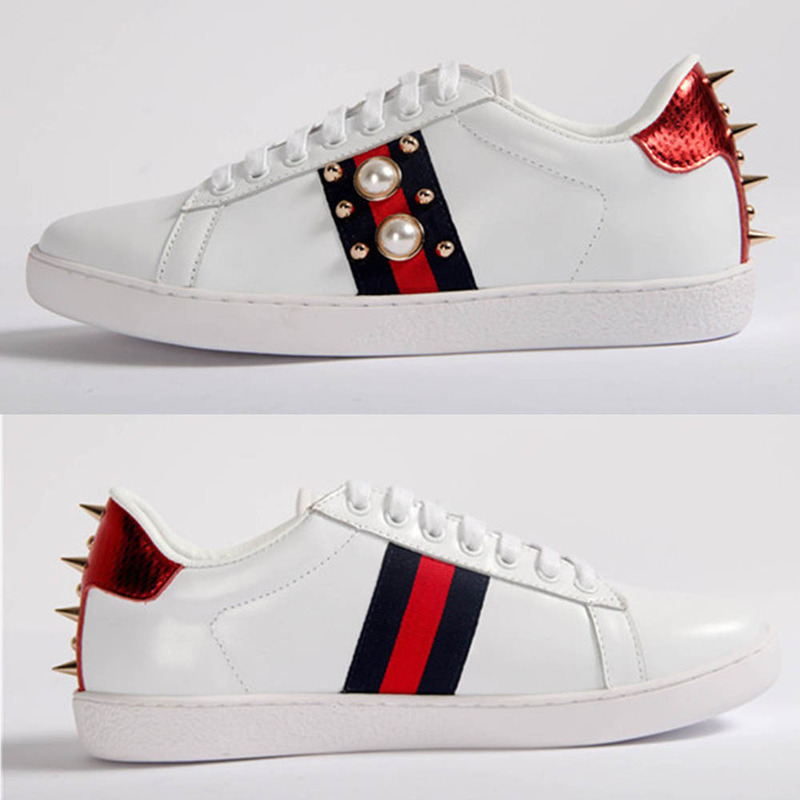 G*u*i pearl white sneakers