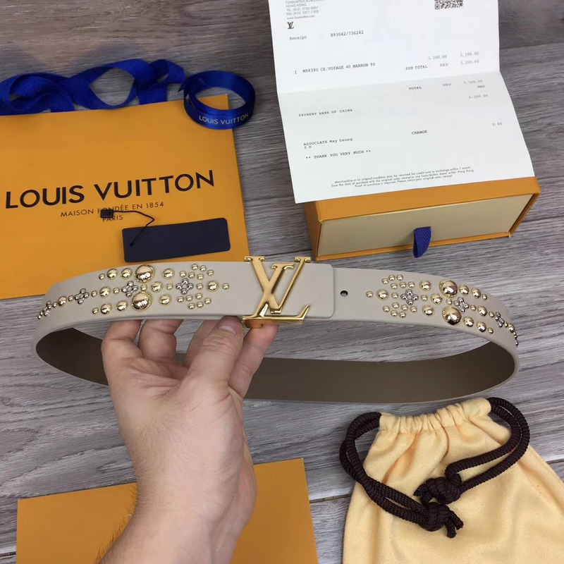 l**is V*t*n iconic 35mm belt in galet