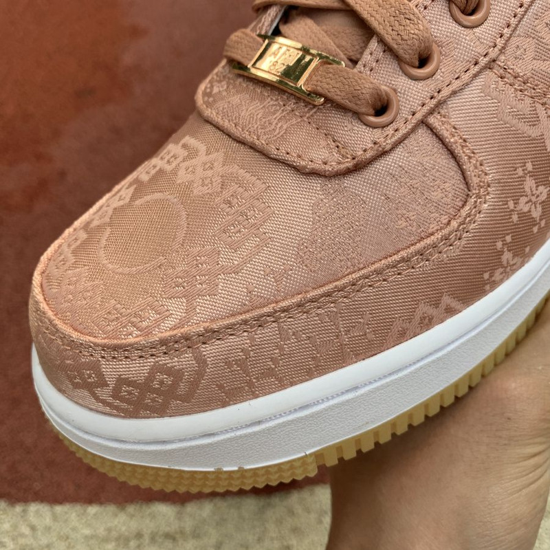 CLOT x Nike Air Force 1 Rose Gold Pink Silk CJ5290 600 Sneakers men women