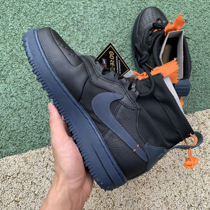 Nike Air Force 1 WTR GORE TEX Black Orange CQ7211 001 Sneakers men women